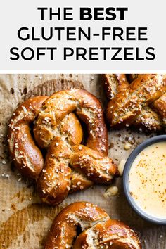 the best gluten - free soft pretzels are made with only three ingredients