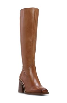 Wide Calf Tall Boots, Riding Boot Outfits, Brown Knee Boots, Womens Fall Boots, Wide Calf Riding Boots, Vince Camuto Boots, Brown Knee High Boots, Tall Brown Boots, Brown Riding Boots