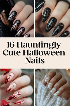 Classy Halloween Nails, Scary Halloween Nails Design, Scary Nail Art, Scary Nails, Horror Nails