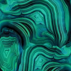 an abstract painting with blue and green colors on the bottom, in shades of teal