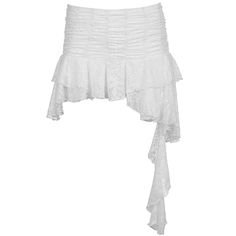 asymmetrical white lace skirt boogzel clothing Summer Mini Skirt, White Lace Skirt, Ruffle Mini Skirt, Skirt Y2k, Lace Splicing, Dance Skirt, A Line Mini Skirt, Irregular Hem, Skirt White