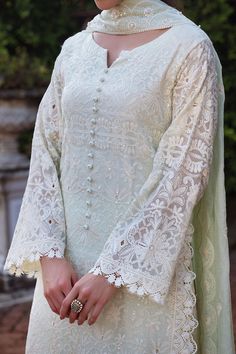 SIMIN | SAUGAAT CHIKANKARI PRET | MUSHQ – Kapraye Luxury Formal Kurta With Chikankari Embroidery, Luxury Chanderi Fabric With Chikankari Embroidery, Luxury White Chikankari Embroidered Fabric, Luxury Chikankari Embroidered Fabric For Women, Luxury Chikankari Embroidered Georgette Dupatta, Luxury Chikankari Embroidery Festive Tops, Semi-stitched Traditional Wear With Lace Work For Eid, Elegant Intricate Embroidered Fabric For Festive Season, Elegant Embroidered Fabric For Festive Occasions