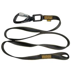 The DEWALT Single Leg Tool Lanyard features an auto-locking, swiveling carabiner on one end and a loop on the other end to tether tools and objects up to 80 lbs. (36.29 Kg). The large carabiner is designed to easily connect to anchorage points such as rebar and guardrail. Once connected, it becomes a key component to a tethering system intended to prevent accidental drops that can lead to injuries and property damage. Style Web, Everyday Carry, Lanyard, Heavy Duty, Key, Tools