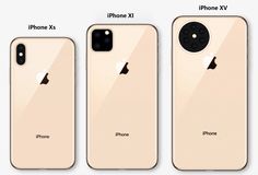 three iphones side by side, one with an iphone x and the other with an iphone