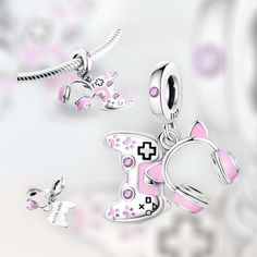 A "Gamer Girl" sterling silver 925 charm for a bracelet is a fantastic way to celebrate a passion for gaming with a touch of personal flair. Playful Silver Jewelry For Friendship, Pink Sterling Silver Charms For Gifts, Playful Silver Jewelry For Birthday, Playful Silver Jewelry For Birthdays, Playful Silver Charm Bracelet Perfect As A Gift, Playful Silver Charm Bracelet As Gift, Playful Silver Charm Bracelet For Gift, Personalized Pink Sterling Silver Charm Bracelet, Playful Silver Bracelets For Gifts