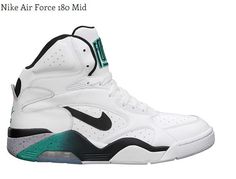 Nike AIR FORCE 180 Emerald Shoes, Date Shoes, Blue Emerald, Nike Force, Nike Id, Nike Basketball Shoes, Mens Nike Air, Black Wolf, Hot Sneakers