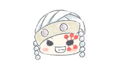 a drawing of a skull wearing a hat with beads on it's head and eyes