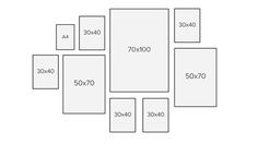 the size and width of each piece of furniture is shown in this diagram, which shows how