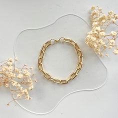 --gold filled chunky bracelet, thick chain bracelet, thick paperclip bracelet-- If you are interested in placing a bulk order (50+ pieces), please message us for special pricing. ► DETAILS  -14K gold filled chain -7 lengths available: * 5 inches- 12.7 cm * 6 inches- 15.2 cm * 7 inches- 17.8 cm * 8 inches- 20.3 cm * 9 inches- 22.9 cm * 10 inches- 25.4 cm * 11 inches- 27.9 cm ►Heavenly Materials Our jewellery pieces are delicately handcrafted with gold-fill, sterling silver, stainless steel and go Bracelet For Women Gold, Bracelet Thick, Paperclip Bracelet, Chunky Bracelets, Gold Bracelet Chain, Trombone, Statement Bracelet, Handmade Bracelet, Bracelet For Women