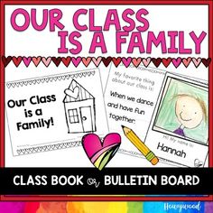 our class is a family book and bulletin board