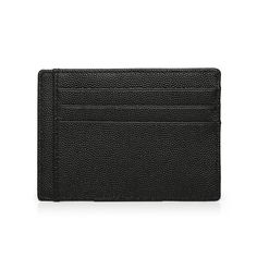 Introducing our Black Caviar Pattern Card Holder, meticulously crafted from premium Italian cow leather with an exquisite caviar pattern. This elegant and practical accessory is designed to keep your essentials secure and organized.   Key Features:     Material: High-quality Italian cow leather with a sophisticated caviar pattern.   Color:  Classic black, perfect for any occasion.   Size:  Compact dimensions of 11.2 x 8.2 cm, ideal for easy carrying.   Structure:  6 dedicated credit card slots to keep your cards neatly organized. 1 top pocket for additional storage. 2 slider pockets with advanced RFID blocking function to protect your personal information.   Enhance your everyday carry with this stylish and functional card holder, blending luxury with practicality. Affordable Classic Black Card Holder, Elegant Black Card Holder For Daily Use, Elegant Leather Card Holder With Rfid Blocking, Elegant Black Bifold Card Holder, Elegant Business Card Holder With Smooth Grain, Elegant Smooth Grain Card Holder For Business, Elegant Textured Leather Card Holder, Classic Formal Wallets With Pebbled Texture, Classic Formal Wallet With Pebbled Texture