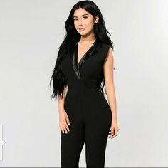 Nwt Fashion Nova Tuxedo Jumpsuit For The Sexy Lady (Large) Elegant V-neck Jumpsuits And Rompers For Club, Black V-neck Jumpsuit For Club, Sleek V-neck Bodysuit For Night Out, Black V-neck Jumpsuits And Rompers For Club, Elegant Black Jumpsuits And Rompers For Club, Elegant Black Jumpsuit For Club, Elegant Black Jumpsuits And Rompers With Lined Body, Black V-neck Bodysuit For Club, Black Jumpsuits And Rompers For Night Out