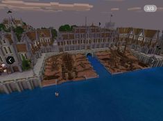 Minecraft Building Themes, Minecraft Port, Minecraft Castle Designs, Minecraft Steampunk, Fantasy City Map, Minecraft Farm, Minecraft Castle, Minecraft Medieval, Minecraft Plans