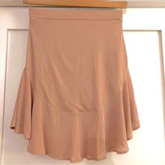 Zara Beige Skirt, Size M. Has A Stretch. New With Tags, Knee Length. Zara Stretch Summer Skirt, Zara Stretch Skirt For Summer, Feminine Zara Mini Skirt, Zara Stretch Skirted Bottoms, Zara Fitted Flared Mini Skirt, Zara Stretch Skirt For Day Out, Zara Skirt For Day Out, Zara Stretch Solid Color Skirt, Zara Stretch Long Skirt