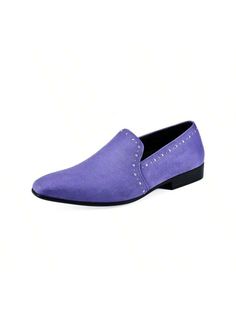 Indulge in pure luxury and contemporary style with the Francis light purple loafers by Amali. These exquisitely crafted smoking slippers for men embody the essence of sophisticated elegance for the modern gentleman. Expertly crafted from premium microfiber, each step in these slip-ons exudes refined fashion.Francis light purple loafers feature: SHINE WITH ELEGANCE: The Francis loafers boast a sleek and elegant lavender finish that will effortlessly command attention, perfect for any occasion tha Elegant Purple Leather Loafers, Elegant Purple Slip-on Loafers, Elegant Formal Purple Loafers, Elegant Purple Formal Loafers, Refined Fashion, Adventure Style, Purple Guy, Low Block Heels, Modern Gentleman