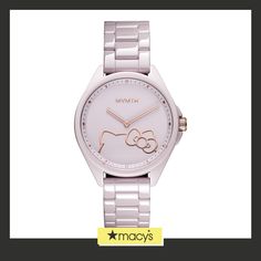 in stock Everyday Pink Quartz Watch, Ceramic Watch, Store Signs, Jewelry Watches, Hello Kitty, In Store, Buy Online, Pick Up, Blush