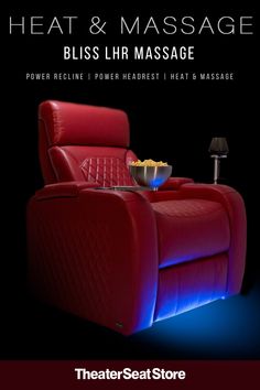 Home Theater Massage recliner in Red Home Theater Room, Theater Seats, Home Theater Decor, Radiant Red, Home Theater Rooms, Theater Room, Theater Seating, Home Theater Seating, Movie Nights