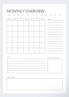 the printable weekly planner is shown in black and white