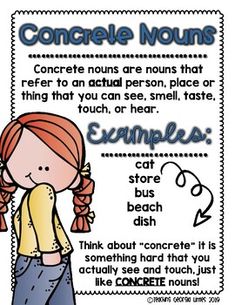 Concrete and Abstract Noun [ Anchor Chart ] by Teaching Georgia Littles Abstract And Concrete Nouns Anchor Chart, Nouns 1st Grade Anchor Charts, Nouns Anchor Chart 2nd, Noun Anchor Chart 2nd, Proper Noun Anchor Chart, Noun Anchor Chart, Nouns Anchor Chart, Singular And Plural Words, Sms English