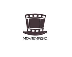 the logo for moviemagic, which is designed to look like a top hat