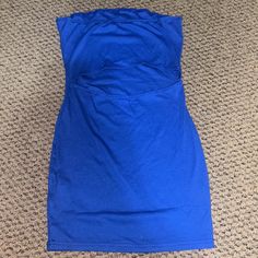 Dark Blue Mini Dress! Never Worn, Can Fit Size Xs-Small! Great Quality Dark Blue Mini Dress, Dark Blue Mini Dresses, Green Halter Top, Red Cami, Pink Velvet Dress, Overall Jumper, Army Green Dress, Ribbed Bodycon Dress, Shein Dress