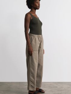 Meet the Juno— our casual, everyday alternative to jeans. With a slight balloon leg, patch front pockets, and an easy elastic waist, these are the pants we can see wearing day in and day out. Relaxed Fit Cargo Pants With Straight Hem For Everyday, Everyday Utility Parachute Pants With Cargo Pockets, Utility Parachute Pants With Cargo Pockets For Everyday, Versatile Wide Leg Sweatpants For Everyday, Everyday Sporty Cargo Bottoms, Sporty Bottoms With Cargo Pockets For Everyday, Everyday Relaxed Fit Tapered Leg Sweatpants, Sporty Everyday Cargo Bottoms, Sporty Everyday Cargo Style Bottoms