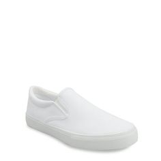 If you are looking for easy, laidback style, this Slip-On Sneaker from No Boundaries is your answer. Effortless and relaxed, the cotton canvas design pairs with everything in your casual closet, and the double stretch gore offers on-the-go convenience. A winning combination, finished off with comfort details to support you throughout your day. Only at Walmart. Size: 9 W.  Color: White.  Gender: female.  Age Group: adult. Casual White Slip-ons For Streetwear, White Slip-on Sneakers For Leisure, White Casual Slip-on Sneakers, Casual White Slip-on Sneakers, White Everyday Slip-ons For Summer, White Summer Slip-ons For Everyday, White Summer Everyday Slip-ons, White Everyday Summer Slip-ons, Everyday White Summer Slip-ons