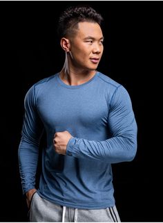 Item Type: Sports & Fitness T Shirt Gender: Men Material: Spandex Collar: O-Neck Sleeve: Long Sleeve Pattern: Casual Features: Compression, Breathable, Quick Dry Season: Spring, Summer, Autumn, Winter Application: Gym, Workout, Exercise, Fitness, Bodybuilding, Outdoor, Sports, Running Long Sleeve Athleisure T-shirt For Running, Breathable Long Sleeve Solid T-shirt, Long Sleeve Solid T-shirt With Breathable Fabric, Blue Compression Activewear With Crew Neck, Functional Long Sleeve Workout T-shirt, Casual Long Sleeve T-shirt For Running, Moisture-wicking Long Sleeve Athletic Fit T-shirt, Functional Long Sleeve Sports T-shirt, Moisture-wicking Long Sleeve T-shirt For Light Sports