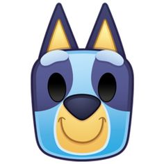 a dog's face is shown in the shape of a mask with eyes and ears