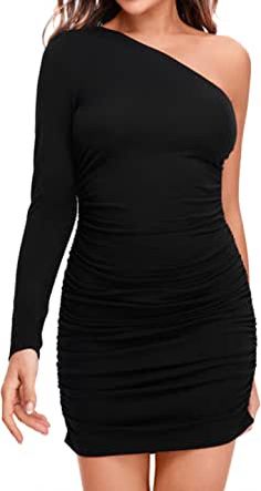 Bejeweled Dress, Mesh Long Sleeve Bodycon Dress, Hot Black Dress, Asymmetric Bodycon Dress, Gorgeous Black Dress, Body Con Dress Outfit, Elegant Black Dress, Black Dress Outfits, Mini Cocktail Dress