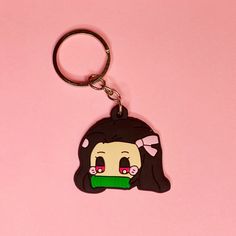 a keychain with a cartoon character on it