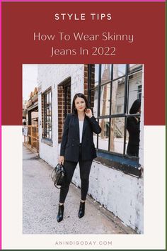 If you're a Millennial and you don't want to give up your skinny jeans, this post is for you. Sharing over 20  styling tips and ideas on how to style skinny jeans for 2022. Low Heel Leather Boots, What Shoes To Wear, Celebrity Style Icons, Millennials Fashion, Girl Fashion Style, Vintage Inspired Outfits, Runway Trends, Denim Trends, Tomboy Fashion