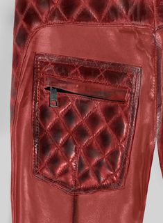 Embrace your fierce fabulousness and catch the fashion wave with our Hector Burnt Red Leather Pants, creating a style statement that's truly your own. Crafted from top-notch leather, these pants boast a bold red hue and a quilted design for that extra edge.  Whether you're cruising on your motorcycle or owning the scene at a chic club, these pants are your go-to style sidekick.    Made Using Pure Napa Sheep Skin Soft Leather    Look Includes    Burnt Red  Leather   Antique Silver Zipper   Click Luxury Red Fitted Bottoms, Luxury Fitted Red Bottoms, Red Fitted Leather Pants, Red Leather Pants, Harris Tweed Jacket, Herringbone Jacket, Burnt Red, Sheep Skin, Men Stylish Dress