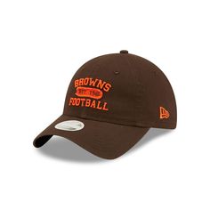 Immediately upgrade your headwear game by grabbing this Cleveland Browns Formed 9TWENTY adjustable hat from New Era. Highlighting your loyalty to the team will be super easy thanks to the distinctive Cleveland Browns graphics displayed on the crown.Immediately upgrade your headwear game by grabbing this Cleveland Browns Formed 9TWENTY adjustable hat from New Era. Highlighting your loyalty to the team will be super easy thanks to the distinctive Cleveland Browns graphics displayed on the crown.PR Brown Adjustable Hat With Embroidered Logo, Brown Snapback Cap With Embroidered Logo, Brown 5-panel Baseball Cap With Embroidered Logo, Brown 5-panel Baseball Cap With Logo Patch, Cleveland Browns, Adjustable Hat, The Team, The Crown, Cleveland