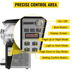 an image of a blender with instructions on how to use the control area for making smoothies