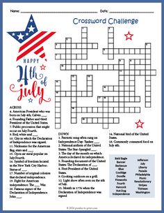 the crossword challenge for july