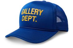 Gallery Dept Logo, Gallery Dept Hoodie, Gallery Dept, New Era Hat, Denim Patches, Blue Hat, Yellow Print, Tag Sale, Buckets