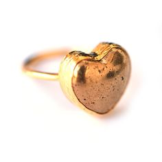 Love this! Gold Sterling Silver Heart Ring For Valentine's Day, Handmade Gold Heart Ring For Promise, Heart-shaped Gold Rings For Gift, Gold Heart Rings For Gift, Gold Sterling Silver Heart Ring For Promise, Gold Heart Ring In Sterling Silver As Gift, Gold Open Heart Ring Gift, Gold Open Heart Ring For Wedding, Gold Heart Ring With Heart Charm