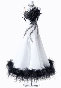 Dance Design, Ballroom Dresses, Ballroom Dancing, Ballroom Dress, Dress Inspo, Dance Costume, Black Swan, Ballroom Dance, Dance Costumes