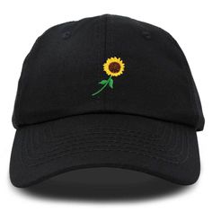 CUSTOM DESIGNED HAT - Beautiful Sunflower embroidered on front panel using Premium Stitched Threading NATURAL COTTON AND COMFORTABLE - Made with 100% Cotton , Soft on the Skin , Light Weight , Well Ventilated EASY TO ADJUST SIZING - Adult Women, Adjustable 51 CM to 60 CM, fits Small , Medium , and Large ( S / M / L) PERFECT EVERYDAY HAT - Great for Personal Expression , To a Loved One or a Friend who embraces Nature, Symbol of joy, colorful and bright personality Available in: Beige, Black, Dark Bright Personality, Sunflower Season, Sunflower Hat, Cute School Bags, Flower Hat, Large Hats, Hat Embroidery, Flower Hats, Dad Caps