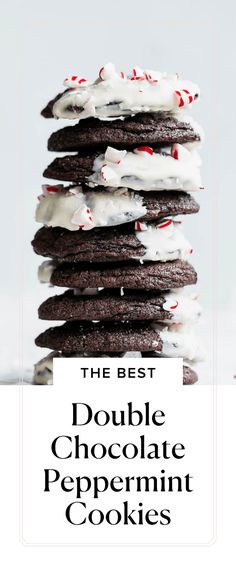 the best double chocolate peppermint cookies