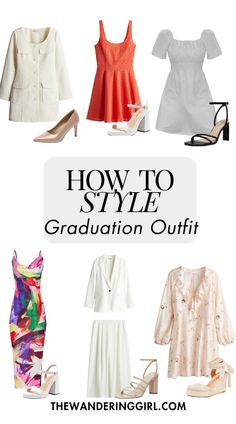 Thinking about what to wear on your graduation? We've got your back. This post shows graduation outfit ideas, high school graduation outfits, university graduation outfits, university classy outfits, graduation outfits for guests, winter graduation outfits, and more. Graduation Outfits, Graduation Outfit, High School Graduation, School Graduation