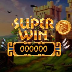 the logo for super win slot machine