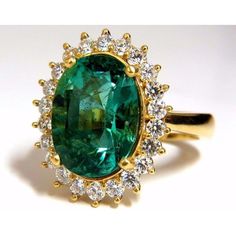 11 Ct Oval Cut Green Emerald With Diamond Wedding Ring 14K Yellow Gold Gemstone Ring Emerald Stone Ring, Emerald Rings, Fancy Yellow Diamond, Ruby Diamond Rings, Emerald Diamond Ring, Three Stone Diamond, Diamonds Ring, Round Diamond Engagement Rings, White Gold Diamond Rings