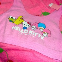 Nwt Pink Hello Kitty And Friends Top Size Is Xxl Kuromi Clothes, Hello Kitty T Shirt, Friends Tee, Hello Kitty And Friends, Halloween Graphic Tees, Hello Kitty Pink, Hello Kitty Halloween, Hello Kitty Christmas, Pink Hello Kitty