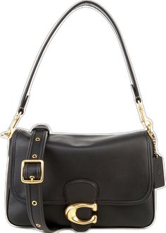 Coach Shoulder Bag Black, Coach Tabby Pillow Bag Black, Coach Soft Tabby Shoulder Bag, Coach Bag Blck, Tabby Shoulder Bag, Coach Black Shoulder Bag For On-the-go, Coach Logo, Black And Brass, Dillard's