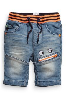 Monster Shorts (3mths-6yrs) How To Patch Jeans, Denim Repair, Moda Jeans, Boys Denim, Kids Denim, Jeans Kids, Boys Jeans, Kids Fashion Boy, Sewing For Kids