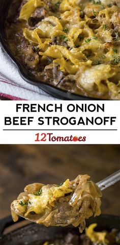 french onion beef stroganooffi is an easy and delicious dinner