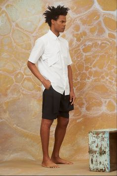 From 'City Center Bees' collection, a shirt with a longer pocket. You can combine it with 'Edinburgh' pants, with 'Venice' zip culotte or with 'San Francisco' shorts. . Name: 'Porto' . Colors: available in Black and White . Sizes: S ~ chest up to 106cm (41.5 inches) M ~ chest up to 110cm (43 inches) L ~ chest up to 114cm (45 inches) XL ~ chest up to 118cm (46.5 inches) . Model's height: 1.88cm / 6′ 2" . Materials: cotton 100% (crinkle effect) Wedding Outfit Men, Outfits Men, Wedding Outfits, City Center, Style Expert, Collar Shirt, Collar Shirts, Wedding Outfit, Edinburgh