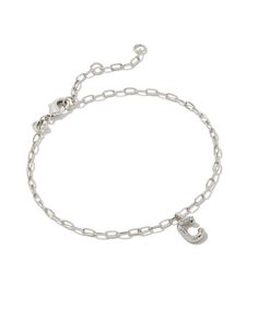 Add a personal touch to your wrist stack with the Crystal Letter Z Silver Delicate Chain Bracelet in White Crystal, our first Fashion Jewelry initial bracelet. Featuring a dainty chain and letter charm with a hint of sparkle, this bracelet is the perfect way to celebrate the ones you love—including yourself! Icon Jewelry, Wrist Stack, Wrist Stacks, Native Shoes, Letter Bracelet, Letter Charm, Buy Crystals, White Bracelets, Dainty Chain